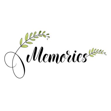 Beyaz üzerine izole edilmiş çiçek dekoru vektör illüstrasyonlu el yazısı metinleri