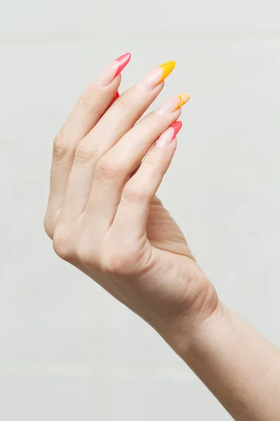 Projeto de arte de unhas  . — Fotografia de Stock