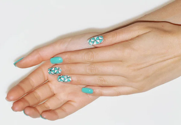 Ongles naturels. Beau nail art pour vous . Image En Vente