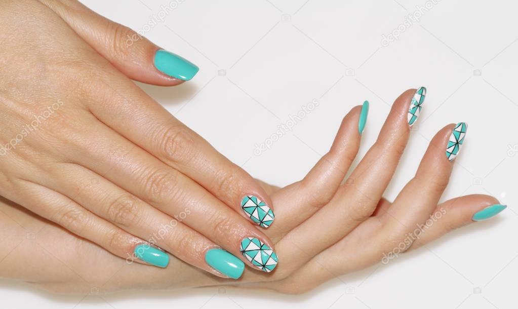 Natural nails. Beautiful nail art for you.