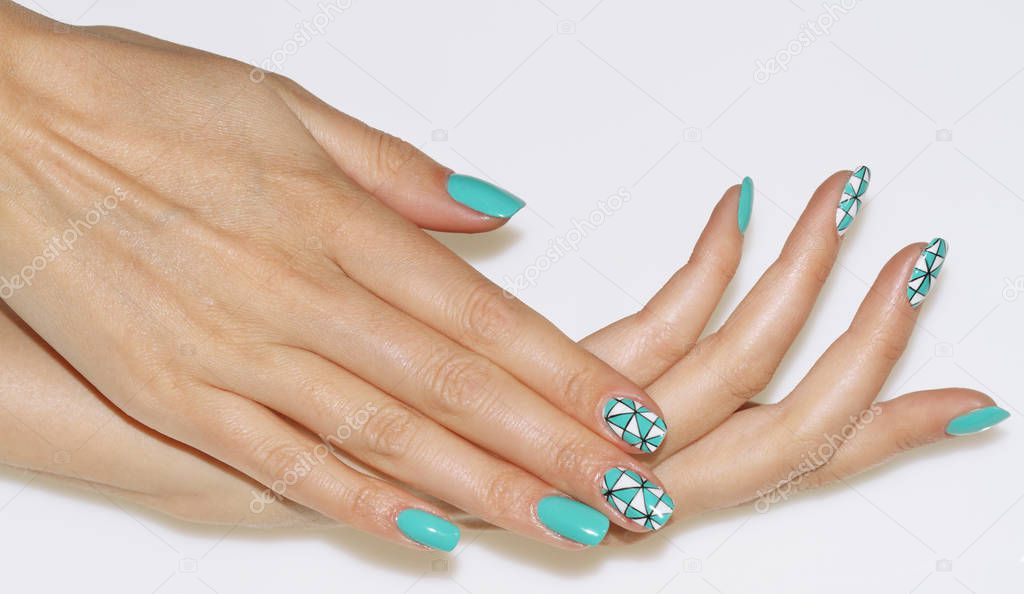 Natural nails. Beautiful nail art for you.