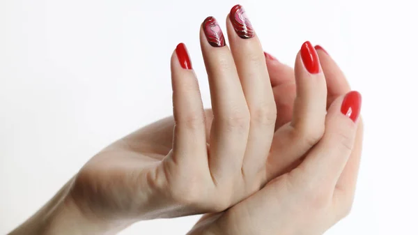 Manicura de uñas arte — Foto de Stock