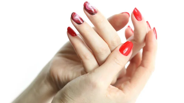 Manicura de uñas arte — Foto de Stock