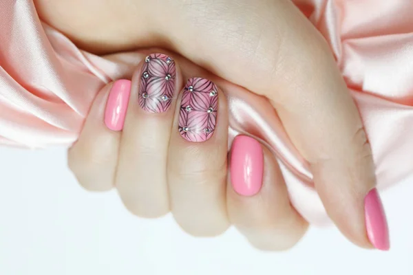 Manicure di arte del chiodo. — Foto Stock