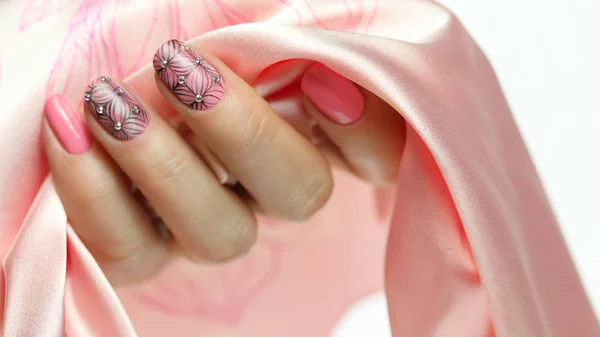Manicure paznokci sztuki. — Zdjęcie stockowe