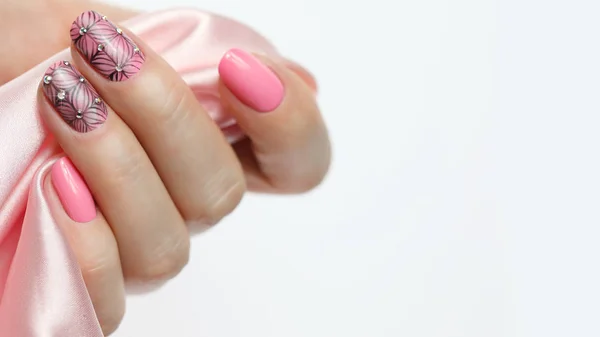 Manicure paznokci sztuki. — Zdjęcie stockowe