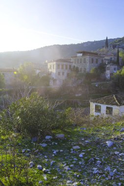 Türkiye'de güzel turistik yerde. muhteşem doğa ve küçük bir v