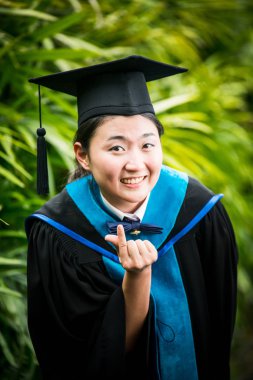 Mezunları eğitim kavramı.