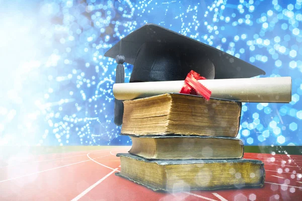 Conceito de pós-graduação e educação — Fotografia de Stock