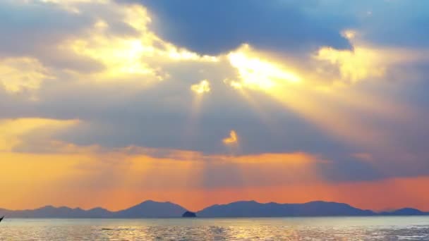 Zachody Słońca Nang Prowincja Krabi Tajlandia — Wideo stockowe