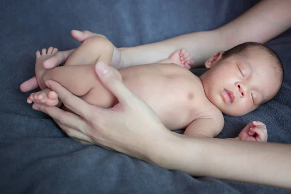 Retrato Bebê Asiático Bonito Conceito Criar Recém Nascido — Fotografia de Stock