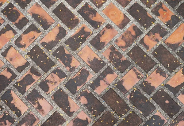 Старая коричневая керамическая плитка, в качестве фона — стоковое фото