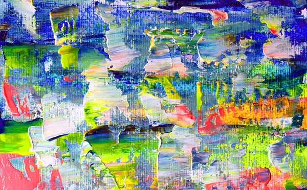 Arte pintura abstracta con colores acrílicos —  Fotos de Stock