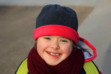 Genç kız iyi eğlenceler