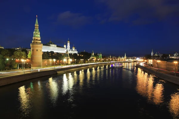 Moskva om kvelden, Moskva, Russland – stockfoto