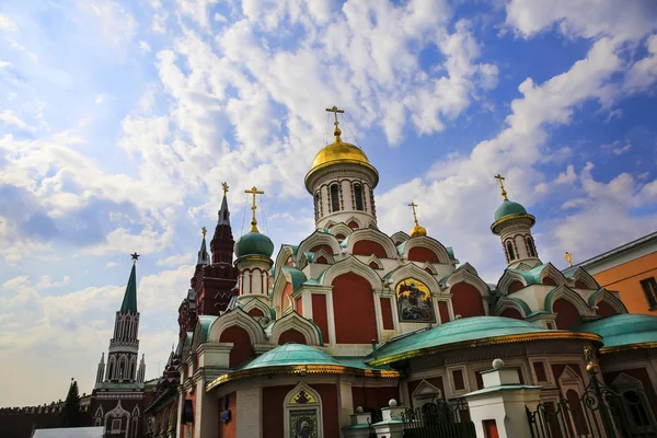 Русский Храм Красной Площади Москве — стоковое фото