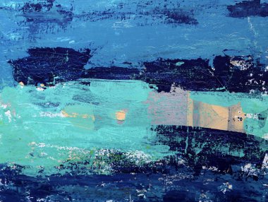 Soyut sanat akrilik renklerle boyama