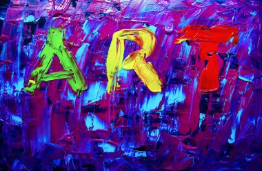 soyut sanat boya akrilik renk