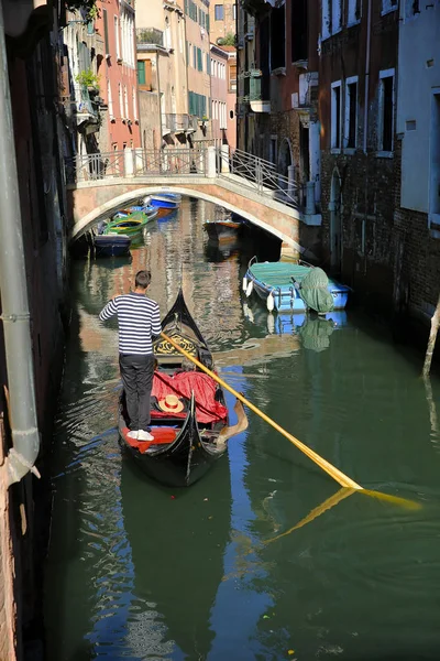 Gondola Benátkách Itálie — Stock fotografie