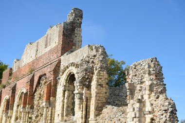 St Augstines abbey Canterbury İngiltere'de kalıntıları