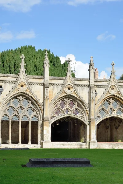 Krużganki z katedry w Canterbury — Zdjęcie stockowe