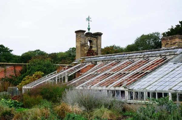 Run down old greenhouse — Stock Photo, Image