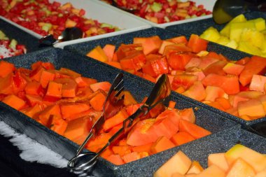 Tropikal meyve büfesi kasetlerine