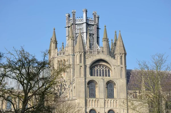 Ely catedral grande torre — Fotografia de Stock