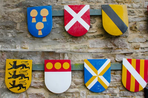 Group of heraldic shields — Stock Photo, Image