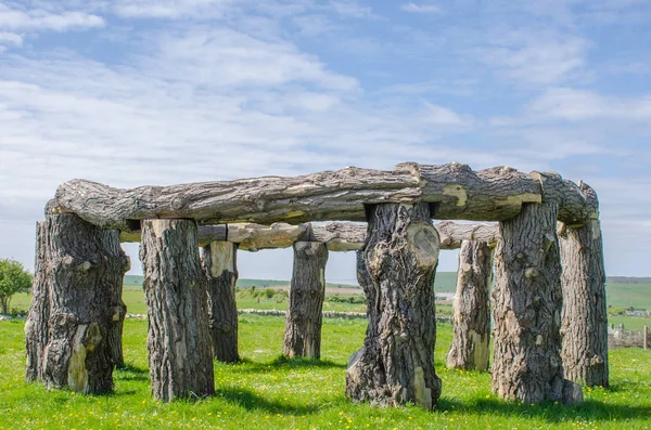 Wooden circle in ancient style