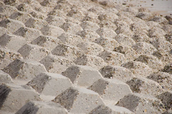 Blocks of Concrete for coastal protection — Stock Photo, Image