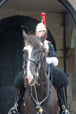 Queens hayat muhafız asker at at üzerinde Guard görev
