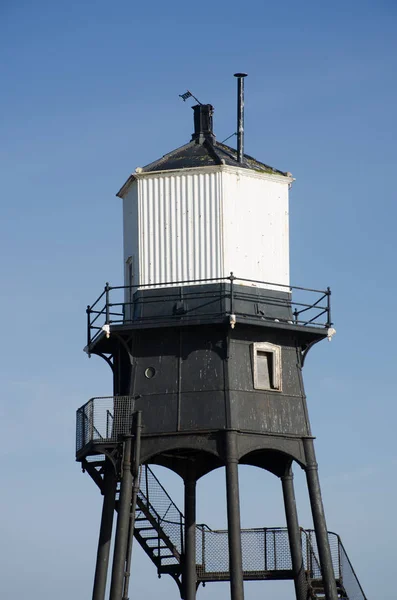 Top Victorian Dovercourt Outer Lighthouse — Stock Photo, Image