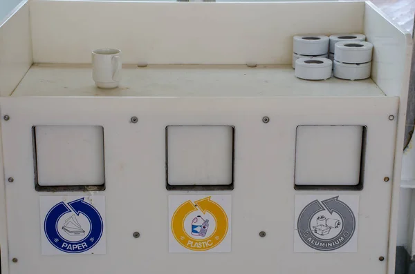 Labelled Waste Containers for waste