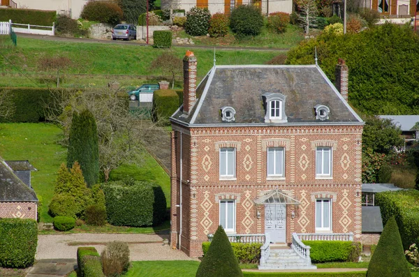 Французький Хауз Великий Традиційний Стиль Основі Chateau — стокове фото