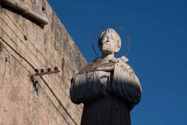 Statua Del Santo Mdina Malta — Foto Stock