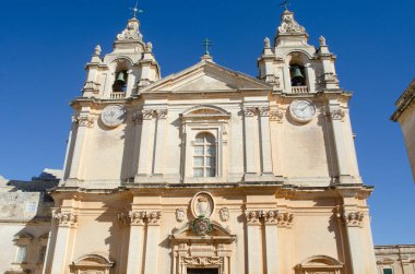 Mdina Katedrali Malta 'nın Önü