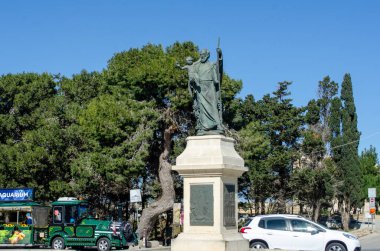 Rabat Malta - 7 Şubat 2020: Rabat Malta 'da Aziz Paul Anıtı