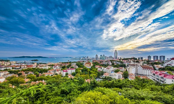 Панорама міста Qingdao — стокове фото