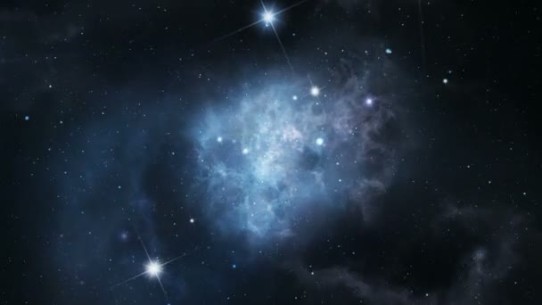 星雲の単発の旅 — ストック動画