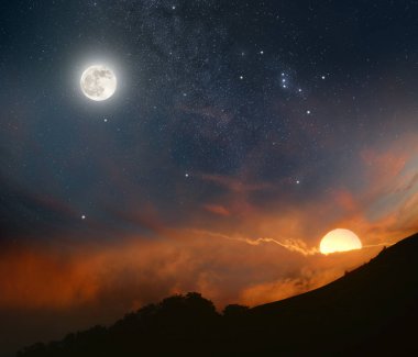 Gün gece karşılamaktadır