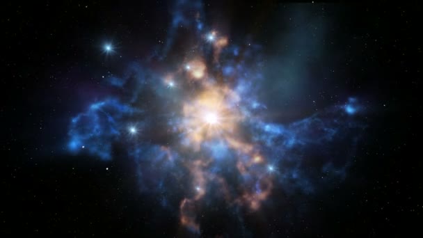 Lazo de nebulosa giratorio — Vídeo de stock