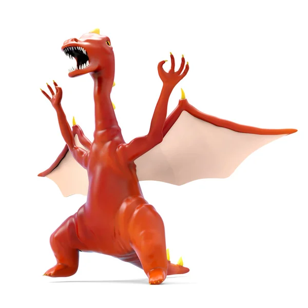 Desenho animado dragão do mal — Fotografia de Stock