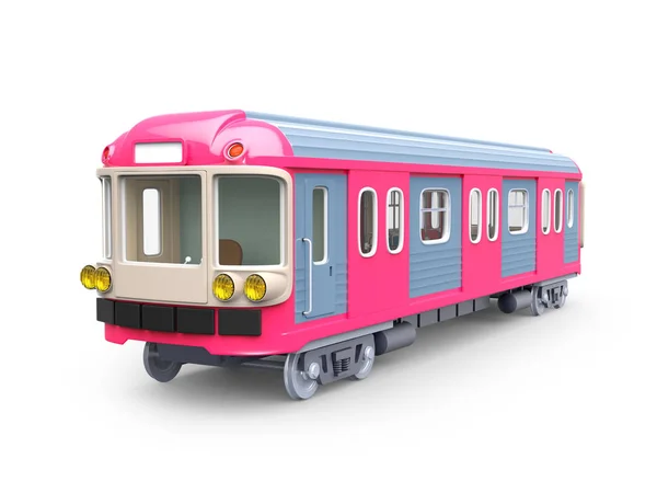 Metro tren pembe — Stok fotoğraf