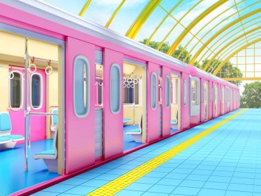 fantezi istasyonda tren