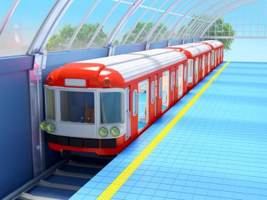 Tren futuristik istasyonu