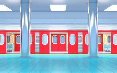 metro tren istasyonu yanında