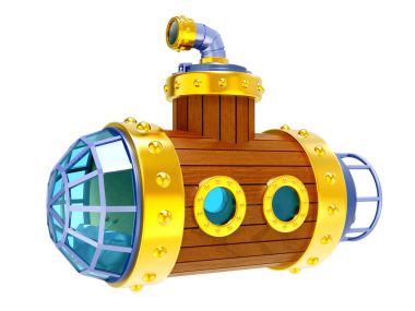 Eski ahşap denizaltı