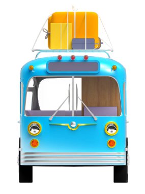 Mavi otobüs macera açık