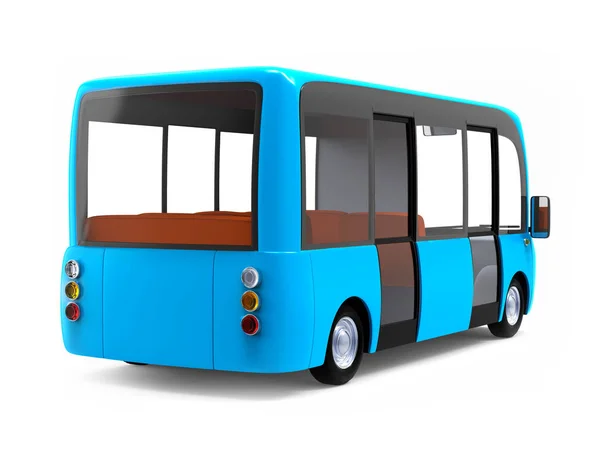 Moderno bus dei cartoni animati indietro — Foto Stock